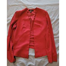 Forever 21 Red Suit Jacket Size SMALL Women's Clothing -- USED