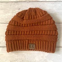 CCB Collection CC Beanies Adobe Red Orange Knit Winter Beanie Hat Womens OS Like NEW - Women | Color: Orange | Size: S