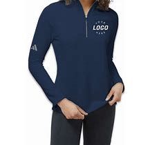 Custom 6Ct. Custom Adidas Women's Spacer Recycled Quarter Zip Sweatshirt - Collegiate Navy - Size XL- 1-Color Text Or Art Design