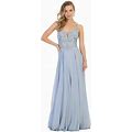 Classy Embroidered Bridesmaid Long Dress