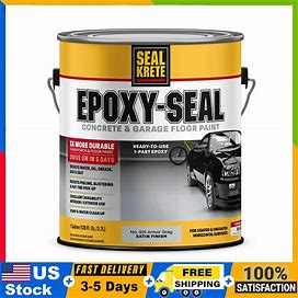 1-Gallon Armor Gray Epoxy-Seal Low Voc Concrete Paint Garage Floor
