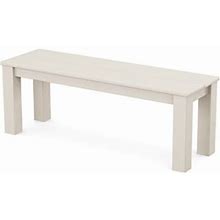 Polywood Studio Parsons 48" Bench In Sand Size 48