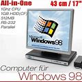 Monobloc Pc 17 " Monitor For Ms-Dos Windows 95 98 1 Ghz 512 Mb 1 Gb