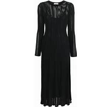 Ulla Johnson Aliza Knitted Midi Dress - Black