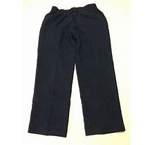 Blair Pants Womens Size 12 Blue Rayon & Polyester Blend Elastic Back