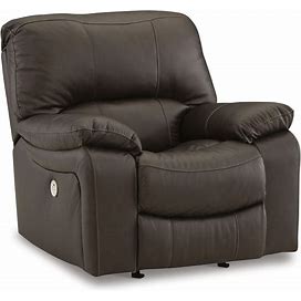 Ashley Leesworth Dark Brown Power Recliner, Brown Contemporary And Modern Recliners From Coleman Furniture