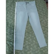 DG2 Diane Gilman Ladies' Green Jeans XLT Pull Up Stretch Back Pockets Tapered
