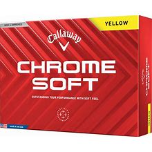 Callaway 2024 Chrome Soft Golf Balls, Men's, Yellow