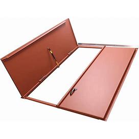 Classic Series 51.25 in. X 74.50 in. Primed Steel Replacement Cellar Door For Sloped Foundation
