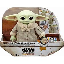 Star Wars RC Grogu Plush Toy, 12-In Soft Body Doll With Remote-Controlled Motion