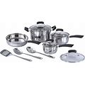 11-Piece Stainless Steel Cookware Set