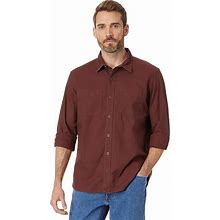 L.L.Bean Beanflex Twill Shirt Long Sleeve Traditional Fit Men's Clothing Currant : 2XL