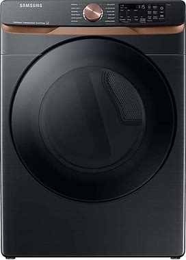 Samsung - Open Box 7.5 Cu. Ft. Smart Electric Dryer With Steam Sanitize+ And Sensor Dry - Brushed Black
