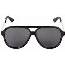 Gucci Men's 59mm Aviator Sunglasses - Black