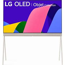 LG 55-Inch Class OLED Objet Collection Posé Series Smart TV 55LX1QPUA.AUS, 2022 - AI-Powered 4K TV, Alexa Built-In, Black