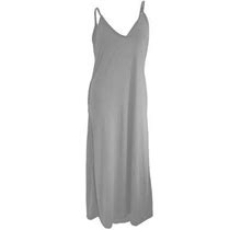 Fsqjgq Ladies Dresses Female A Line Dresses For Women Fashion Casual Solid Color Drawstring Sleeveless V-Neck Pocket Dress Gray Size L