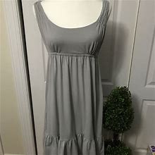 Loft Dresses | Loft Empire Waist Gray Knit Dress Size S | Color: Gray | Size: S