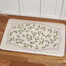 Enchanted Rose Cushioned Rectangle Mat Lavender 35 X 22, 35 X 22, Lavender