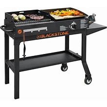 Blackstone Duo 17 Inch Griddle And Charcoal Grill Combo