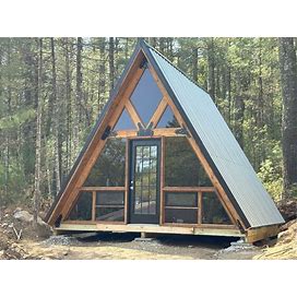 A Frame Plans For A Cabin, Tiny Home, Airbnb, Guest House, He Shed, She Shed