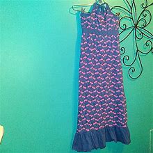Stardoll Dresses | Long Halter Dress | Color: Pink/Purple | Size: Mg
