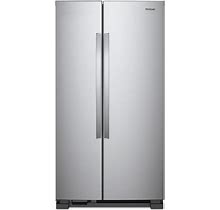Whirlpool® 33 in. Wide Side-By-Side Refrigerator - In Stainless Steel | 22 Cu. Ft.