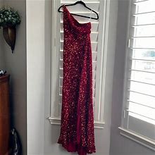 Amazon Dresses | Red Long Sequin Formal Dress | Color: Red | Size: 2