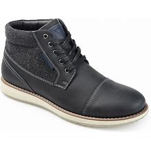Vance Co. Jones Cap Toe Boot | Men's | Black | Size 8.5 | Boots | Lace-Up