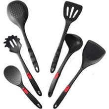 SC0GO Silicone Cooking Utensils Set, Kitchen Utensils Set, 6 Pcs Silicone In Black | Wayfair 4Aa6635e31fa38b2f013379fcb9636ee
