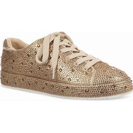 I.N.C. International Concepts Women's Lola Sneakers, Created For Macy's - Gold Bling - Size 8.5m
