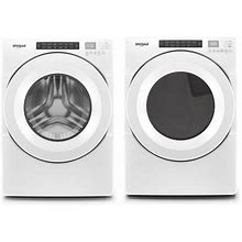 Whirlpool Piece Laundry Package With Wfw560chw 27" Closet Depth Washer And Wed560lhw Electric Dryer In Size 2