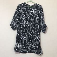 Merona Dresses | Merona Shirt Dress | Color: Black/White | Size: M