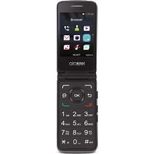 Tracfone Carrier-Locked Alcatel Myflip 4G Prepaid Flip Phone- Black - 4GB - Sim Card Included - CDMA