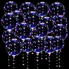 100 Sets Led Light Up Led Bobo Balloons 20 Inch 24 Inch Clear Helium