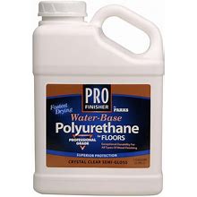 Rust-Oleum Parks Pro Finisher 1 Gal. Crystal Clear Satin Water-Based Polyurethane For Floors