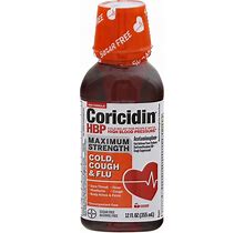 Coricidin Cold, Cough & Flu, Maximum Strength, Cherry - 12 Fl Oz