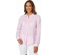 Lilly Pulitzer Sea View Button-Down Women's Clothing Urchin Pink : XL