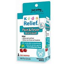 Homeolab USA Kids Relief Pain & Fever .85 Fl Oz Liquid