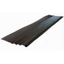 Amerimax 6380X 36" Dark Gray Steel K-Style Mesh Hoover Dam Gutter Cover Guard - Quantity Of 5