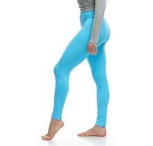 LMB Lush Moda Leggings For Women With Comfortable Yoga Waistband - Buttery Soft In Many Of Colors - Fits X-Small To X-Large Aqua