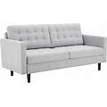Modway Furniture Exalt Light Gray Fabric Sofa