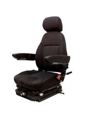 Concentric™ 470 Series Heavy Duty Seat With Low Profile Mechanical Suspension, Fabric, Black