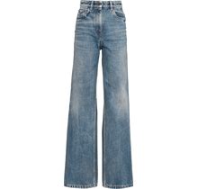 Prada Five-Pocket Denim Jeans, Women, Sky Blue, Size 28