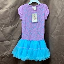 Beautees Dresses | Beautees Tiered Ruffled Tutu Girl's Dress | Color: Blue/Purple | Size: Various