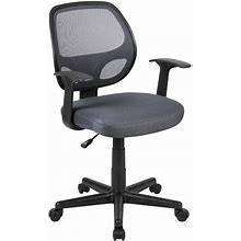 Flash Furniture Mid-Back Mesh Swivel Ergonomic Desk Chair, Grey