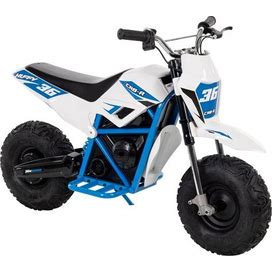 Huffy CR8-R 36V Mini Motorcycle Bike White/Blue - Motorized Wheel Goods At Academy Sports