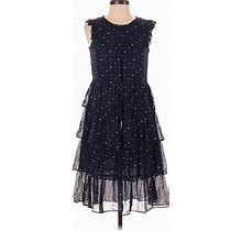 J.Crew Casual Dress - Dropwaist: Blue Stars Dresses - Women's Size 4 Petite