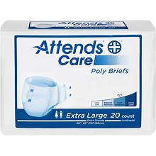Attends Adult BRH Care Briefs With Closure Tabs, XL, 60Ct Case