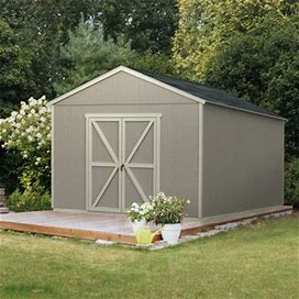 Handy Home Astoria 12 ft. W X 12 ft. D Wood Storage Shed In Brown | Wayfair B16d6c9a895960a4f3324074464a344c