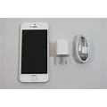 Apple iPhone 5S 16GB Unlocked GSM AT&T Cricket T-Mobile A1533 Silver White Good